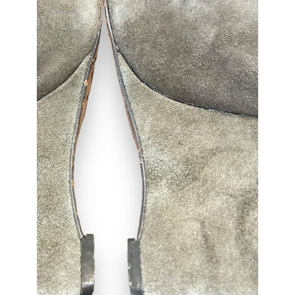 L.A.M.B. Gray Suede Wedge Pumps 8.5 - Picture 8 of 8